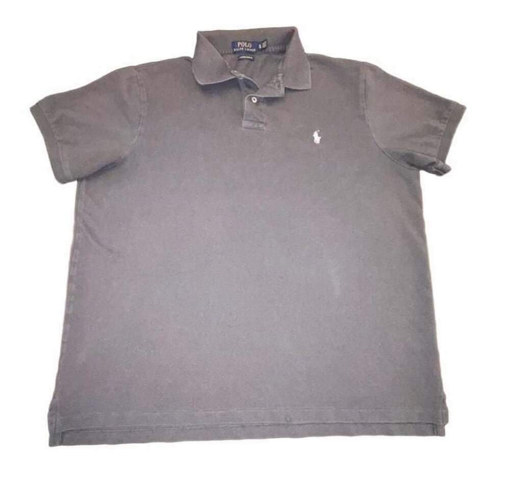 Polo Ralph Lauren Custom Slim Fit Polo Shirt XL Grey